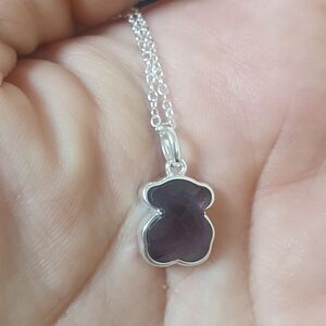 Tous Necklace With Amethyst Color Pendant